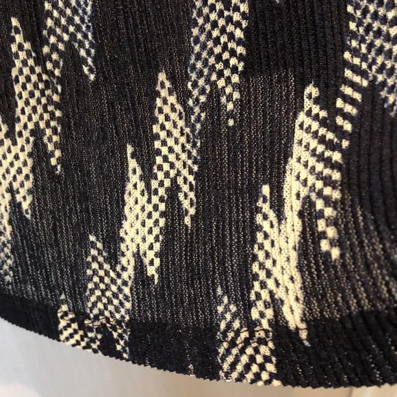 Navy, black, white open jacket, shawl sheer. M or L - Picture 9 of 11